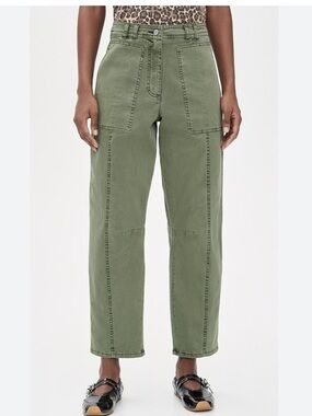 Free People Sawyer Carpenter Pants Olive Green Size 0